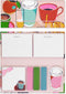 Kate Spade New York Padfolio with 7 Sticky Note Pads, Studying Essentials Set includes Cute Sticky Notes with 75 Sheets Per Notepad, Rise and Shin...