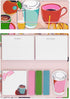 Kate Spade New York Padfolio with 7 Sticky Note Pads, Studying Essentials Set includes Cute Sticky Notes with 75 Sheets Per Notepad, Rise and Shin...