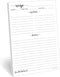 321Done Recipe Paper 5.5x8.5 White, 50-Pack, Made in USA, Blank Recipe Paper to Write in Your Own Recipes, Minimalist Half-Letter Size Refill Page...