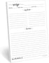 321Done Recipe Paper 5.5x8.5 White, 50-Pack, Made in USA, Blank Recipe Paper to Write in Your Own Recipes, Minimalist Half-Letter Size Refill Page...