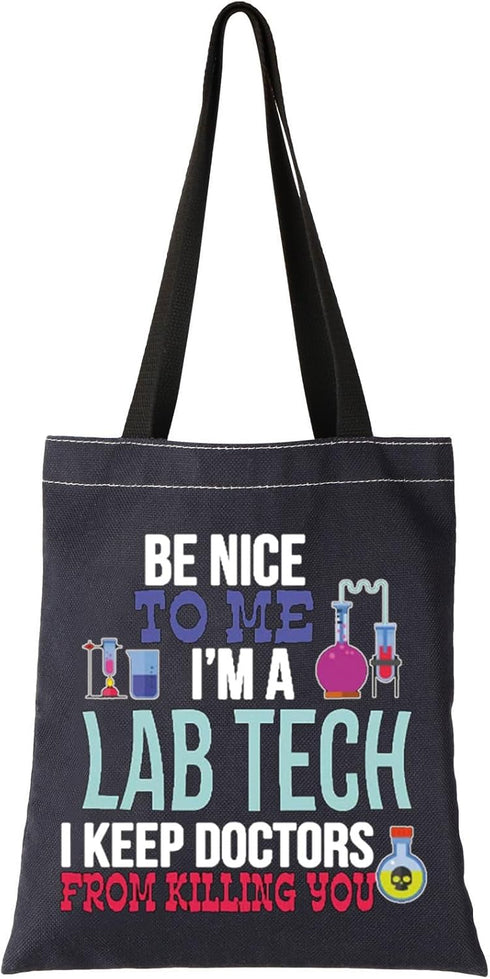 G2TUP Funny Lab Tech Laboratory Technician Week Gift Cosmetic Bag Medical Scientist Lab Technician Travel Organizers (Lab Tech T)...