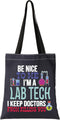 G2TUP Funny Lab Tech Laboratory Technician Week Gift Cosmetic Bag Medical Scientist Lab Technician Travel Organizers (Lab Tech T)...