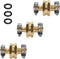Aillsa 3/8" Garden Brass Mender End Repair Kit Hose Connector Male Female 0.47" Diameter Hose Connector The Brass Garden Hose Mender's...