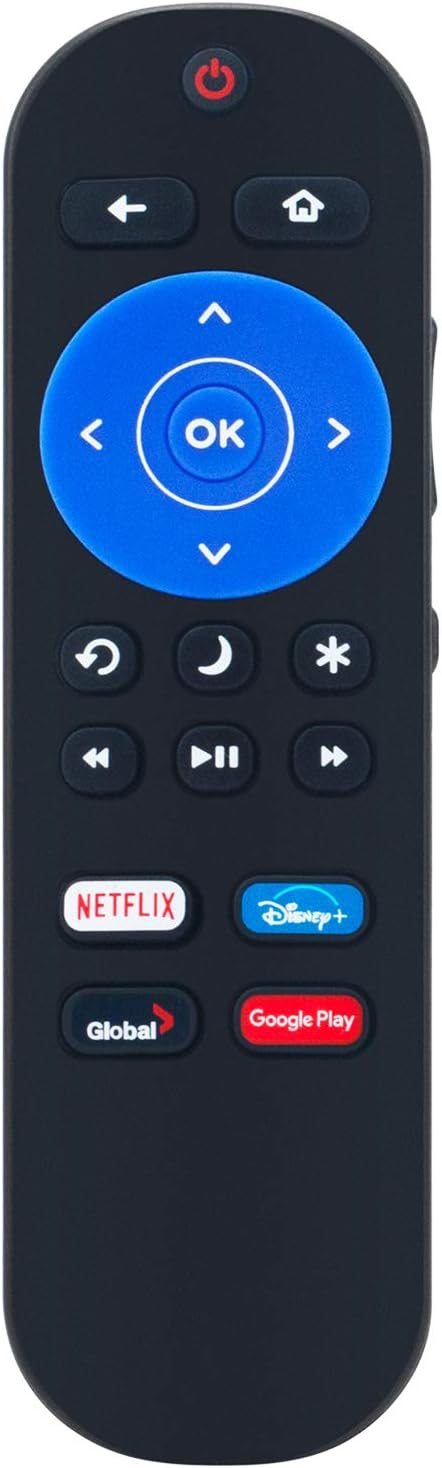 Replacement Remote Control Applicable for Hisense Roku TV 55R8F 43R6090G 65R8F 43H4030F1 50R7E 32H4F H6570G 75H8G 65R6090G 58R6E 55R6E3 50R6E3 50R...