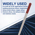 TIG Welding Tungsten Electrodes 2% Thoriated 0.040" x 7" 10-Pack (Red, WT20)...