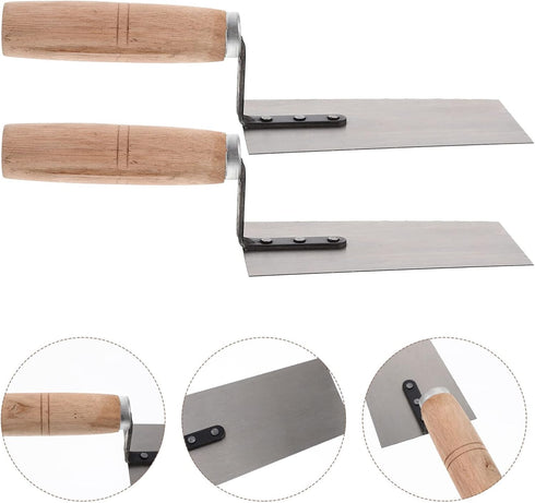 Yardwe Hand Tools 4pcs Concrete Trowel Finishing Trowel Putty Trowel Drywall Trowel Margin Trowel Paint Scraper Concrete Edger Construction Spatul...