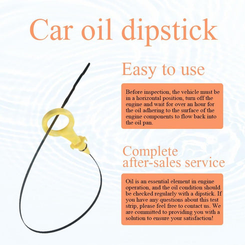 Car Engine Oil Dipstick Replacement OEM#06H-115-611E, Double Hole Oil Dipstick for Checking Oil Level, Professional Car Accessories Fit for Audi A...