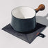Caldo Canvas Kitchen Pot Holders - Insulated 100% Cotton Canvas Hot Pads for Oven - Heat Resistant - 2-Pack, 7” x 8” (Black)...