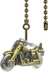 Ceiling Fan Pull Chain Extender, Motorcycle Pull Chain Extension, 12 Inch Ceiling Fan Chain Ornament with Ball Connector, Fan Chain for Ceiling Fa...