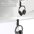 Headphone Stand Hanger Holder,Under Desk Alloy Headset Stand with Universal Fit for Gaming PC Accessories,Under Desk Clamp Hook Mount - Black...