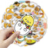 CHVISO 60PCS Japanese Lazy Egg Kawaii Stickers - Vinyl Waterproof Stickers for Kids, Teens, Adults - Laptop, Water Bottles, Skateboard, Guitar...