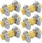 Hooshing 6PCS Hose Repair Kit 5/8 Inch Brass Garden Hose Mender Barb Connector with Stainless Clamps for Water Hose Extending Repairing...