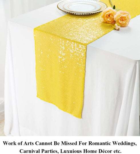 Partisout Table Runner Sequin Table Cover Maroon Christmas Table-Runner Party Runners Glitter Wedding Table Covers for Birthday Decoration (12x72,...
