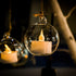 Hovico 12 Pcs Hanging Tealight Candle Hoder Glass Globes Terrarium, 2.36 Inches Diameter, Wedding Party Tree Decoration, Globe Ornament for Air Pl...