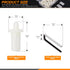 130Pcs Professional Plantation Shutter Repair Kit Includes 50Pcs Spring Loaded Shutter Pins and 80Pcs Tilt Rod Shutter Louvers Staples Shutter Pin...