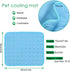 VeMee Cooling Mat Pad for Dogs Cats Ice Silk Mat Cooling Blanket Cushion for Kennel/Sofa/Bed/Floor/Car Seats Cooling (Dog Cooling mat-Blue)...