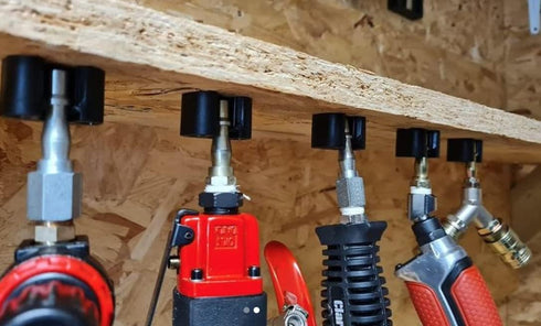 StealthMounts Locking Air Tool Holder - 5 Pack | 1/4" Size Pneumatic Tool Holder | Air Tool Rack | Air Tool Storage | Air Tool Holder Rack | Air T...