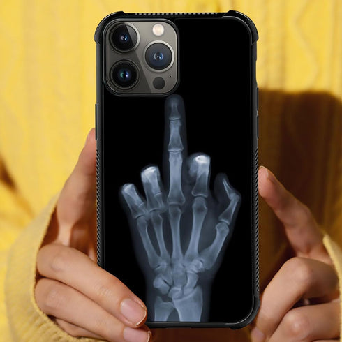 ZHEGAILIAN Case Compatible with iPhone 15 Pro Max,Skull Hand X-ray 15 Pro Max Cases for Men/Boys,UNBreak Reinforced Corners Back Cover Soft TPU Bu...