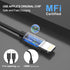 ?MFI Certified? 40W USB C Car Charger, Dual PD Cigarette Lighter Adapter, 2 Port Type C Fast Charging Car Plug with 2 Pack 3.3FT Lightning Cable f...