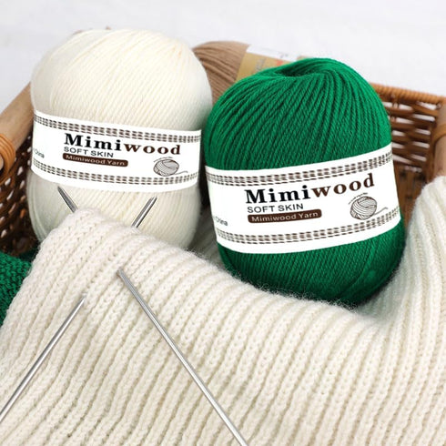 Wool Yarn, 1 Skein, 100g/3.5oz, Yarn for Crocheting, Knitting and Weaving Yarn, Soft Blended Yarn with Vibrant Colors 04......