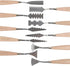 CONDA Palette Knife Set -10Pcs Stainless Steel Spatula Pallet Knife Painting Tools Metal Knives Wood Handle with Different Shapes and Sizes...