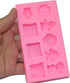 9-Cavity Silicone Cartoon Fondant Mold for Cake Decorating, Candy Making, and Resin Crafts - Chocolate, Gum Paste Tray, and Resin Casting...