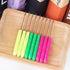 TorSor 10 Pack Scratch Awl Sewing Pricker Plastic Handle Grip Straight Tip Pin DIY Needle Punching Hole Repair Hand Craft Stitcher for Tailor Fabr...