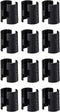 24 Pcs 3/4" Wire Shelving Post Clips, 12 Pairs of Plastic Shelf Locking Clips, Shelving Sleeves Replacements, Wire Shelving Accessories Parts, Com...