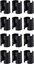 24 Pcs 3/4" Wire Shelving Post Clips, 12 Pairs of Plastic Shelf Locking Clips, Shelving Sleeves Replacements, Wire Shelving Accessories Parts, Com...