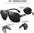 DUBERY Mens Oversized Aviator Sunglasses Classic Large Polarized Lens Shades D103...
