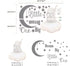 Runtoo Dream Big Little One Wall Decals Elephant Inspirational Quotes Kids Wall Stickers for Bedroom Playroom Nursery Decoration Wall Decor...
