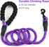 2 Pack Dog Leash 5 FT Heavy Duty Nylon Rope Dog Leash with Comfortable Padded Handle Sturdy Reflective Threads Strong Dog Leash for Medium Large D...