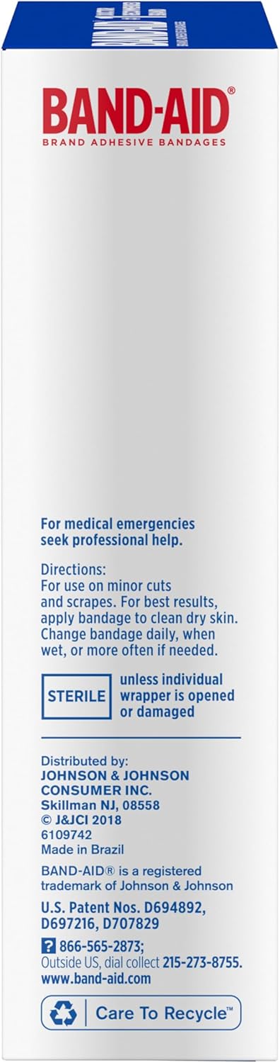Band-Aid Brand Adhesive Bandages Flexible Fabric, Extra Large, 10 Count (Pack of 2)...