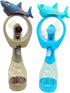 Shark Misting Spray Bottle Fan Kids Personal Cooling Mist Portable Handheld Humidifier Powered Fans with Mist for Boys or Girls, Set of 2...