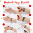 ZOSOJONA Starto Natural Stone Bracelet Jasper 3 Row Beads Wrap Wrist Statement Boho Bracelet For Women...