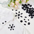 PH PandaHall Black Sew On Rhinestones, 70pcs 7 Styles Acrylic Faceted Flatback Crystal Buttons Gems for Clothing Wedding Dress Decoration...