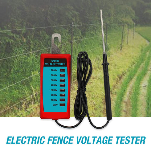 allsun Electric Fence Voltage Tester Fault Finder Farming Equipment Portable Testing Tool Neon Lights Max 600V-7000 V...