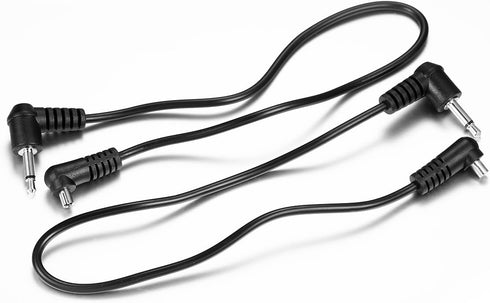 (2 PCS) 3.5mm to Male Flash PC Sync Cable,12-Inch/30CM 3.5mm Plug to Male Flash Sync Cord for Camera Photography Connector...