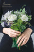 Floroom Artificial Flowers 25pcs Real Looking Ivory Foam Fake Roses with Stems for DIY Wedding Bouquets White Bridal Shower Centerpieces Arrangeme...
