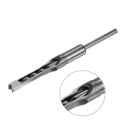 uxcell Square Hole Drill Bit, 7/16" High-Carbon Steel Hollow Chisel Mortise Power Tool for Woodworking...