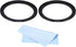 PATIKIL 82mm-95mm Metal Step Up Ring with Cleaning Cloth, 2 Pack Camera Lens Filter Adapter Ring Aluminum Filter Adapter Ring for Camera Lenses Ho...
