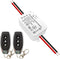 DieseRC Wireless DC Motor Remote Control Switch, DC 12V~80V 5A Relay Receiver Controller with 2 Transmitters, Radio Control Motor Move Forward and...