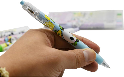 Maydahui 12PCS Kawaii Panda Pens Retractable Panda Gel Pen Cute Little Bear Flower Print Animal Pens Black Ink Comfortable Grip for School Home Of...