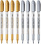 Dyvicl Metallic Markers Pens - Silver and Gold Paint Pens for Black Paper, Glass, Rock Painting, Halloween Pumpkin, Card Making, Scrapbook Album, ...