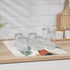 Kitchen Drying Mat for Counter Medieval Boho Tropical Leaf Absorbent Dish Mats Foldable Microfiber Drainer Pad Khaki Orange Mid Century Geometric ...