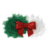 Baby Girl Nylon Christmas Headbands/Green Red White Sequin Bowknot - Pack of 3 (Satin Flower Set)...