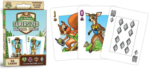 MasterPieces Licensed Kids Games - Jr Ranger - Supersized Playing Cards Games for Kids & Family, Laugh and Learn...