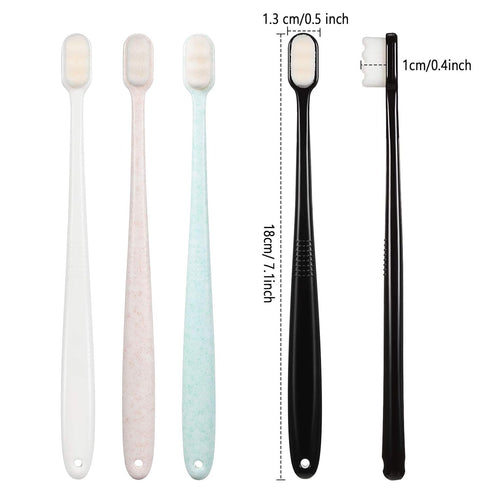 4 Pieces Extra Soft Toothbrushes for Sensitive Gums with 20000 Micro Nano Bristle for Adult Pregnant Gum Recession Elderly Braces, Protect Fragile...