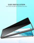 Compatible for Samsung Galaxy S24 Plus Privacy Screen Protector Tempered Glass with CD Texture Black Camera Lens Protector, Support Fingerprint ID...