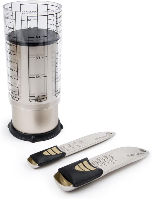KitchenArt 2 Cup Pro Essentials Gift Set, 6.5x6.5x7", 3-Piece Set...